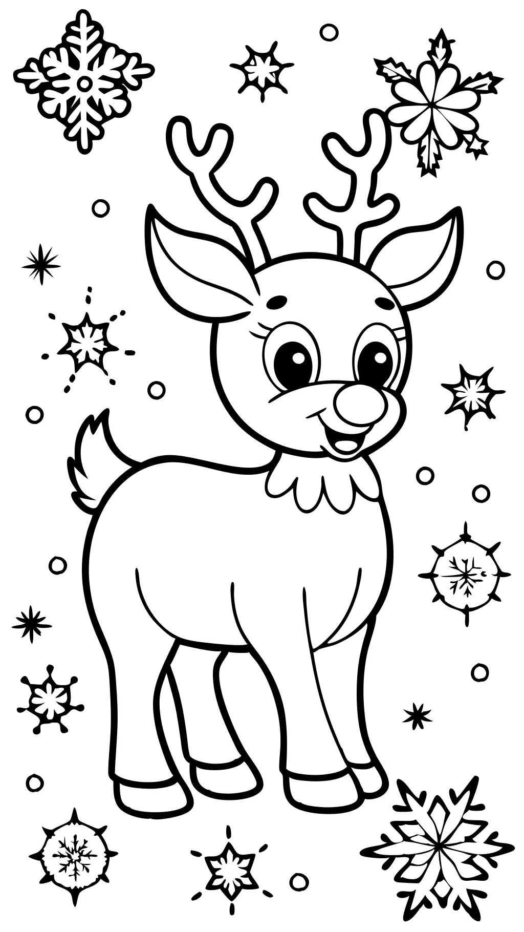 Rudolph Pages para colorear imprimibles